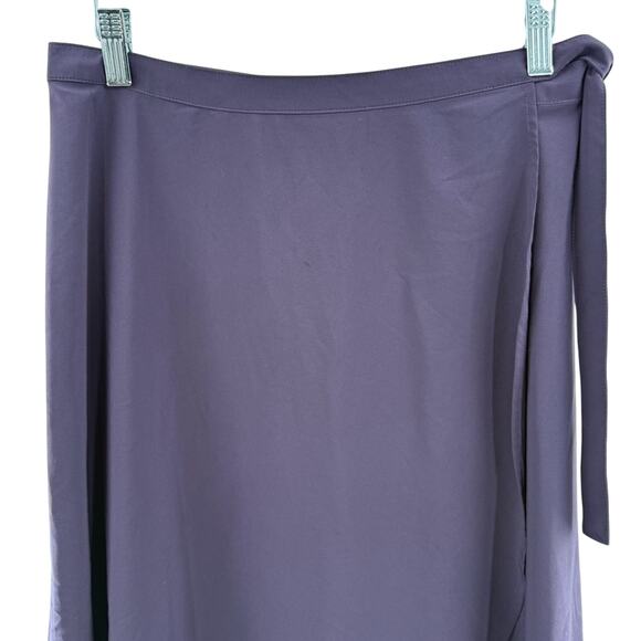 Athleta Grace Wrap Skirt in Deep Crocus Violet Balletcare Midi Skirt Size Small - Picture 4 of 13